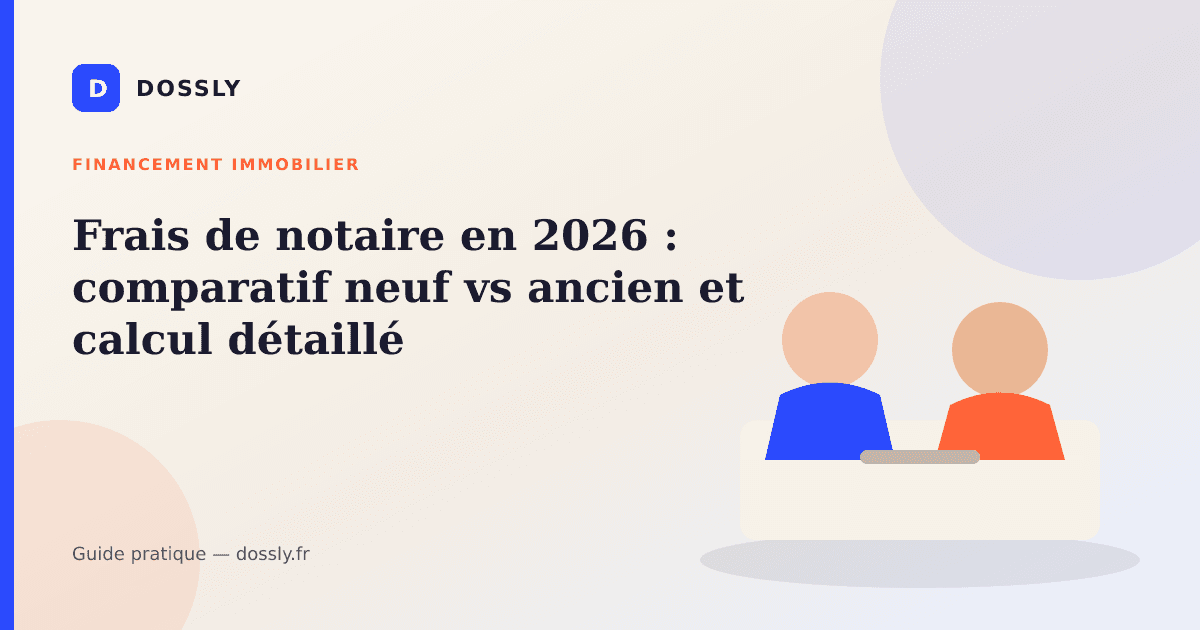 Frais de notaire en 2026 : comparatif neuf vs ancien et calcul détaillé